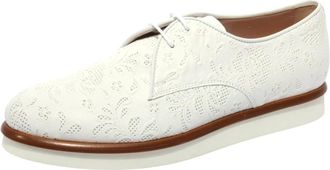 Tod's Gomma XL Vs Derby Bord - Dames - Veterschoenen - Wit - 36 EU - Leer - Schoenen