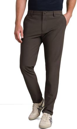 Rhone Commuter Slim Fit Pants in Cafe Noir at Nordstrom, Size 38