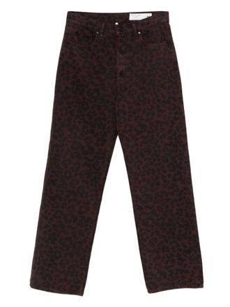 Rag & Bone Shea leopard-print jeans - Brown