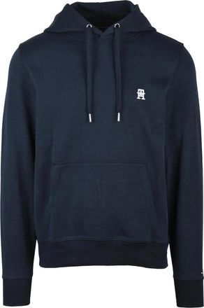 Tommy Hilfiger Blue Hooded Cotton Sweatshirt