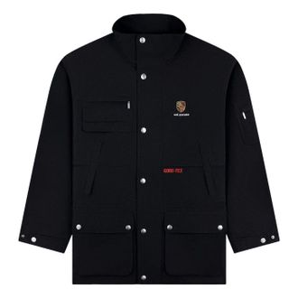 Aim&eacute; Leon Dore x Porsche GORE-TEX Cabrio Jacket Jet Black FW25WJ070-JET