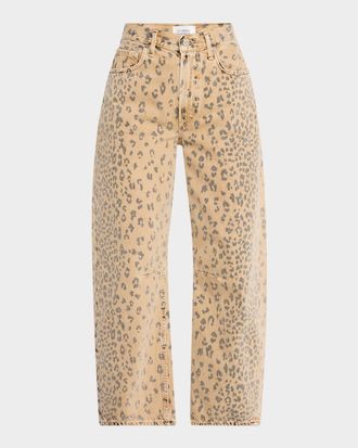 Citizens Of Humanity Miro Cheetah-Print Relaxed Jeans