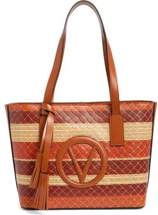 Mario Valentino Prince Tresse Tote Bag in Umber at Nordstrom Rack