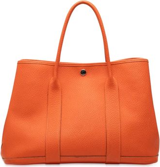 Hermès Borsa tote Garden Party 36 in pelle Negonda 2015 - Arancione
