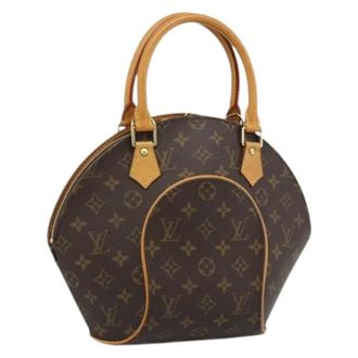 Louis Vuitton Pre-owned Ellipse PM Hand Bag - Dames - Vintage Handtas - Bruin - ONE Size - Leer - Vintage