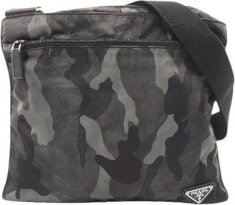 Prada Pre-owned Cross Body Bags, female, Multicolor, Size: ONE SIZE Pre-owned Nylon Shoulder Bag