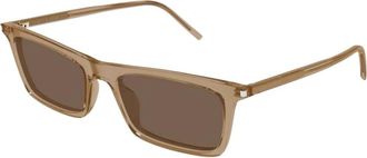 Saint Laurent SL 890 Betty Thin 005 - unisex - Zonnebrillen - Bruin - 54 MM - Nylon - Accessoires