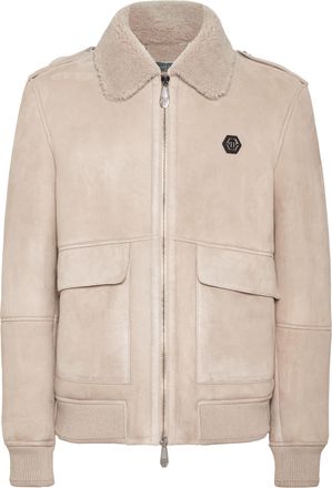 Philipp Plein Leren Bomber