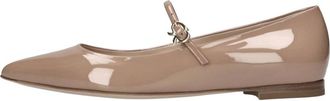 Gianvito Rossi Ribbon Jane - Dames - Ballerinas - Bruin - 39 EU - Leer - Schoenen