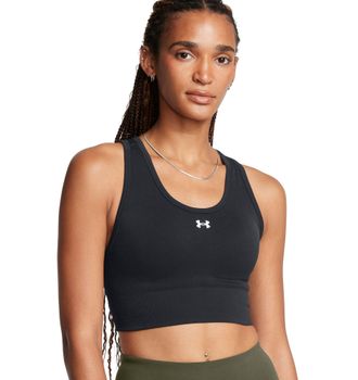 Under Armour Sport-BH UNDER ARMOUR VANISH SEAMLESS MID BRA, Damen, Gr. XL, N-Gr, schwarz,, wei&szlig;, Obermaterial: 95% Nylon, 5% Elasthan, BHs Sport-BH, nahtloses Desi