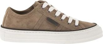 Brunello Cucinelli Schoenen, Dames, Beige, 36 EU, Paar Sneakers