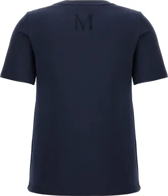 Max Mara Womens Blue Cotton T-Shirt