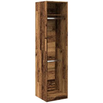 vidaXL Armario De Madera De Ingenier&iacute;a Roble Envejecido 50x50x200 Cm Vidaxl
