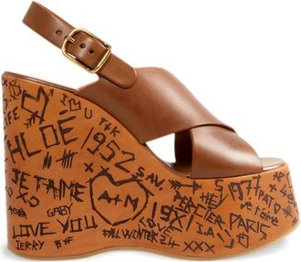 Chlo&eacute; Leather Sandals