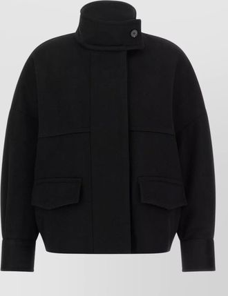 Alberto Biani wool oversized bomber jacket