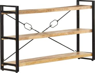 vidaXL Estanter&iacute;a De 3 Niveles Madera Maciza De Mango 140x30x80 Cm Vidaxl