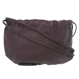 Bottega Veneta Pre-owned Shoulder Bag - Dames - Pre-owned - Paars - Maat: ONE Size Leer