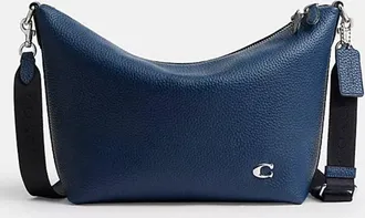 Coach Top Zip Pebbled Leather Messenger Bag