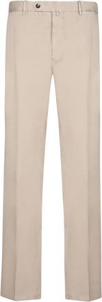 Dell'Oglio Broeken met riemlussen - Heren - Chinos - Beige - 4XL - Katoen - Broeken