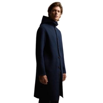 Ecoalf 1.0 Tramontanalf Wollen Jas - Heren - Parka Jassen - Blauw - S - Wol - Jassen