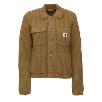 Carhartt Work in Progress W Michigan Logo Patch Wool-Blend Sweater