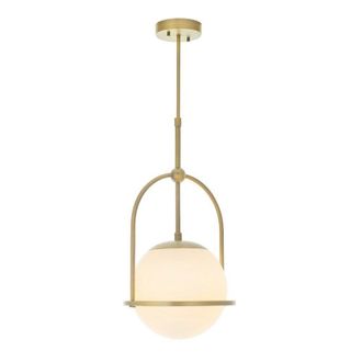 Netlighting COSENZA Stylish Contemporary Dimmable Glass Pendant Ceiling Light in Yellow
