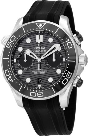 Omega Pre-owned Omega Seamaster 300 Master Co-Axial Chronograph Automatic Chronometer Black Dial Mens Watch 210.32.44.51.01.001