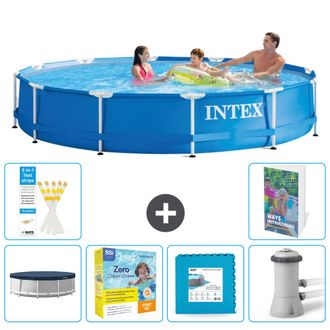 Intex Piscina Con Estructura Redonda - 366x76 Cm - 7-piezas S44