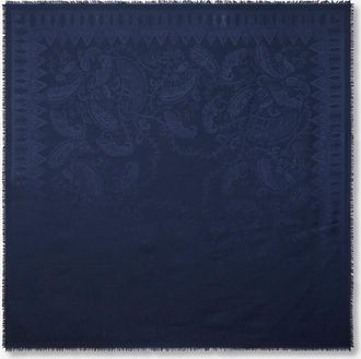 Etro Quadratisches Halstuch aus Seide und Wolle Aida Shawl