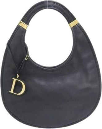 Dior Pre-owned Diorita Leren Schoudertas - Dames - Vintage Schoudertas - Zwart - ONE Size - Leer - Vintage