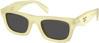 Prada Grey Rectangular Ladies Sunglasses PR C06S 21G08Z 50
