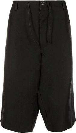 Maison Margiela Linnen Bermuda Shorts - Heren - Korte Broeken - Zwart - S - Linnen - Korte Broeken