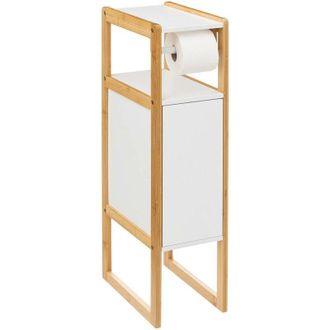 5five Simply Smart 5five Simply Smart - Five Portarrollos Color Blanco Con Reserva Para Papel Higi&eacute;nico Y Para Puerta - natureo - Blanco