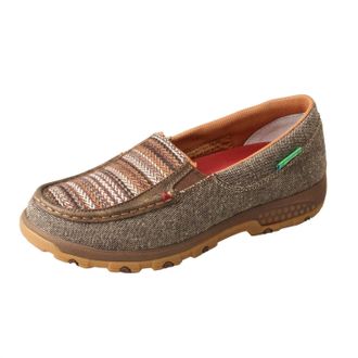Twisted X Boots Womens Slip On Driving Moccasin In Dust/multi