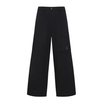C.P. Company Wide Trousers, male, Black, Size: 2XL Wide Trousers