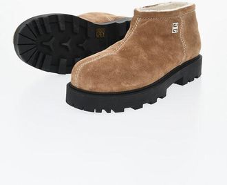 Givenchy Suede Ankle Boots with Shearling Lining size 44