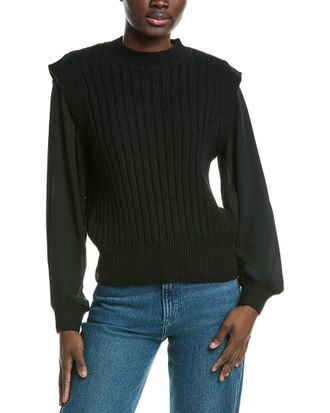 Design History Mock Neck Sweater