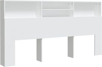 vidaXL Mueble Cabecero Blanco 200x19x103,5 Cm Vidaxl