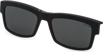 Sting AGST409 Clip-On Only Polarized U28P Mens Sunglasses Black Size 53