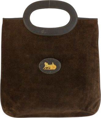 Celine Brown Suede Handbag Tote Bag (Pre-Owned)