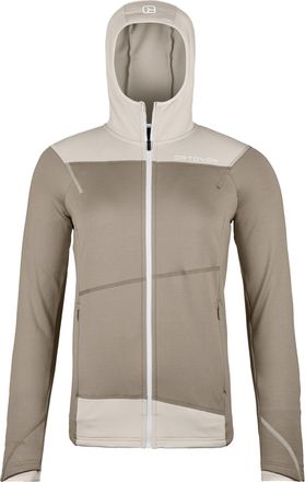 Ortovox Beige Fleece Light Hoody Two Tone Hoodie