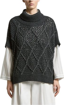 PESERICO Turtleneck Trui - Dames - Coltruien - Zwart - S - Truien & Vesten
