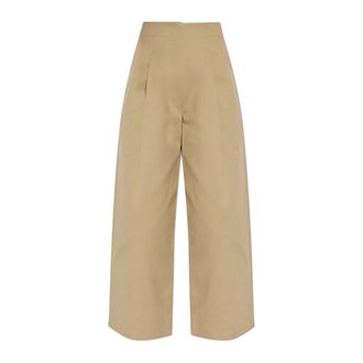 STUDIO NICHOLSON Wide Trousers, female, Beige, Size: 3XS Dordoni trousers
