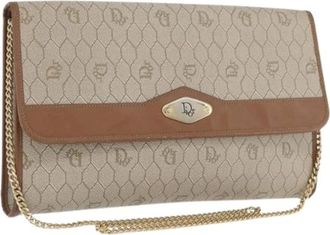 Dior Pre-owned Clutches, female, Beige, Size: ONE SIZE Pre-owned Vintage Shoulder Bag