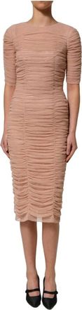 Dolce & Gabbana Mujer, Vestidos, Beige, Talla: S