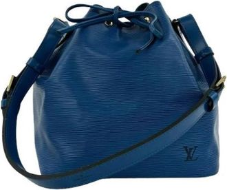 Louis Vuitton Tweedehands leren Louis Vuitton tassen - Dames - Vintage Tas - Blauw - ONE Size - Vintage