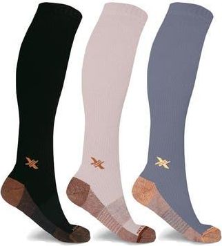 Extreme Fit 3-Pack Copper Infused Knee Length Compression Socks in Mix at Nordstrom Rack, Size Large/x-Large