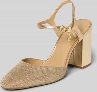Michael Kors Pumps mit Blockabsatz Modell ALEXA in Gold, Gr&ouml;&szlig;e 36