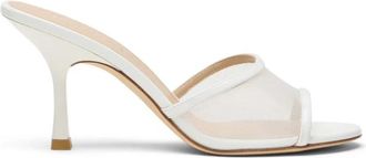 Stuart Weitzman Bareitall Slide 85 - Dames - Muiltjes - Beige - 39 1/2 EU - Leer - Schoenen