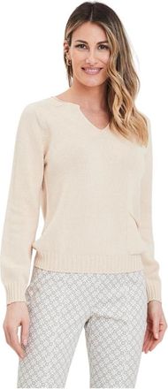 Gran Sasso Casual Heren Trui - Dames - V-hals truien - Beige - M - Truien & Vesten